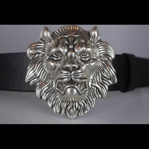Men’s Lion Leather Belt Size 34